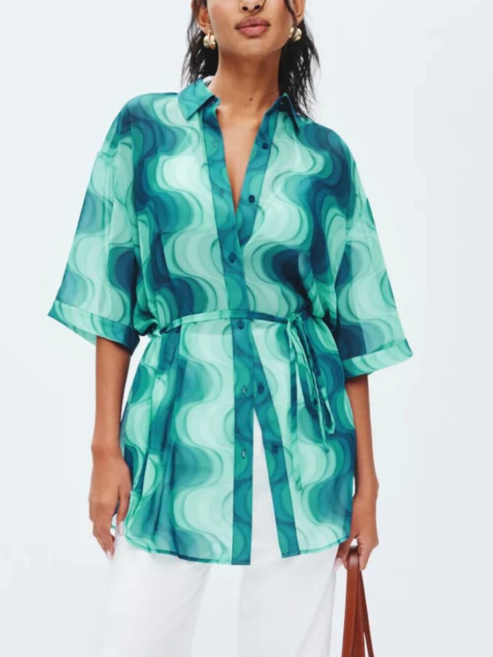Devon Windsor Gala Cover-Up Shirt size XL